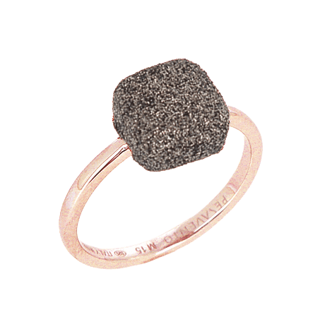 Pesavento Ring Shiny rose Polvere marrone