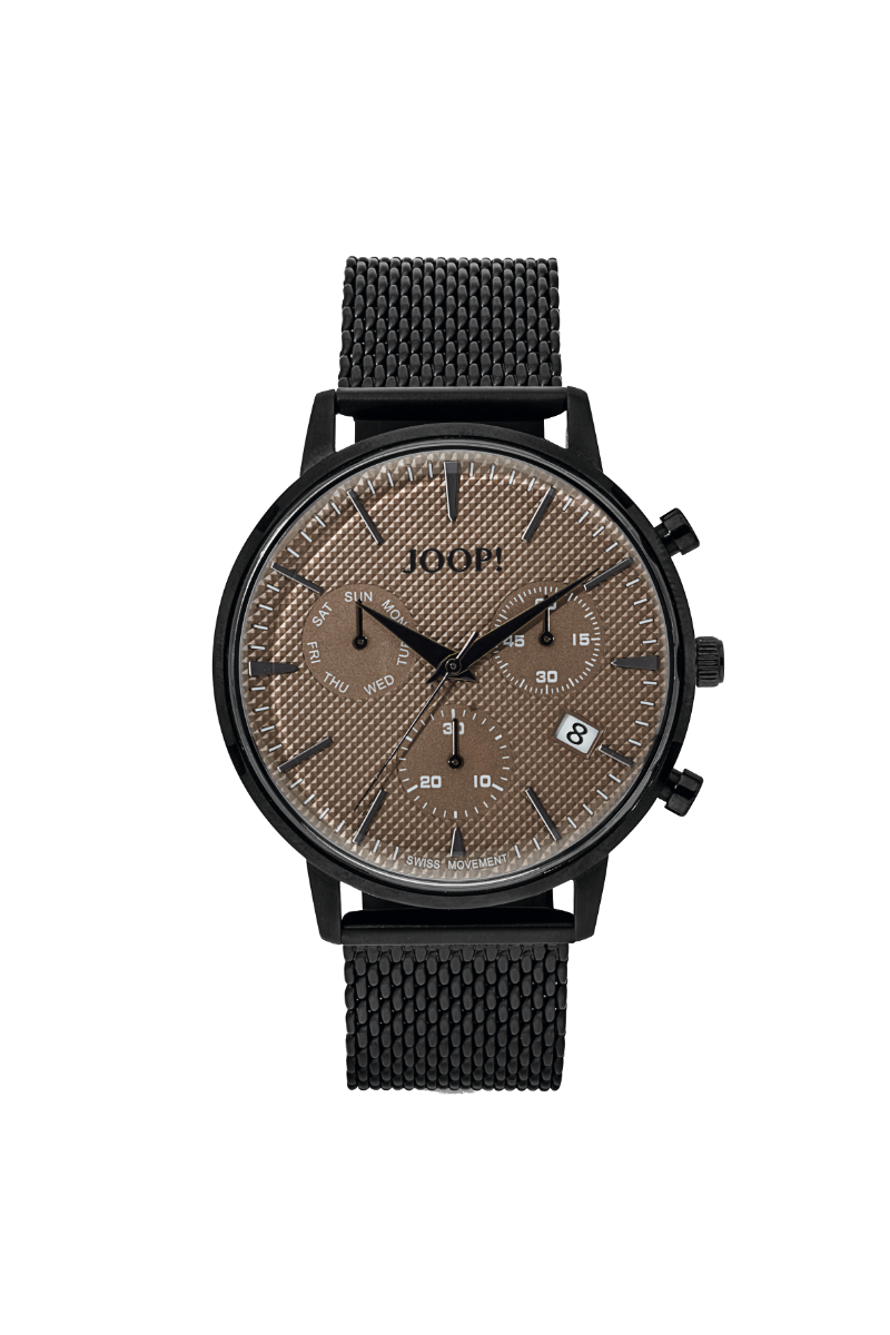 Joop Herrenuhr in Schwarz/Braun