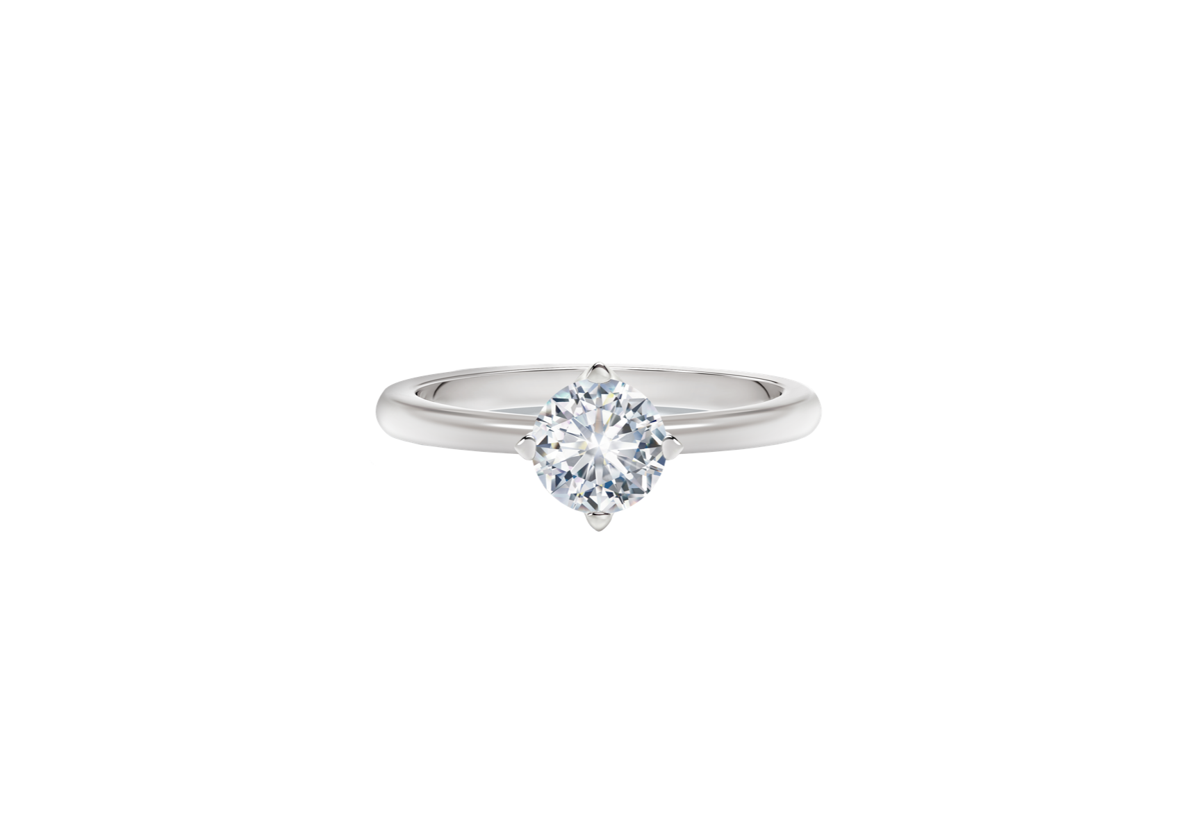 Forevermark Solitärring Platin mit einem Brillanten 0,3 ct.