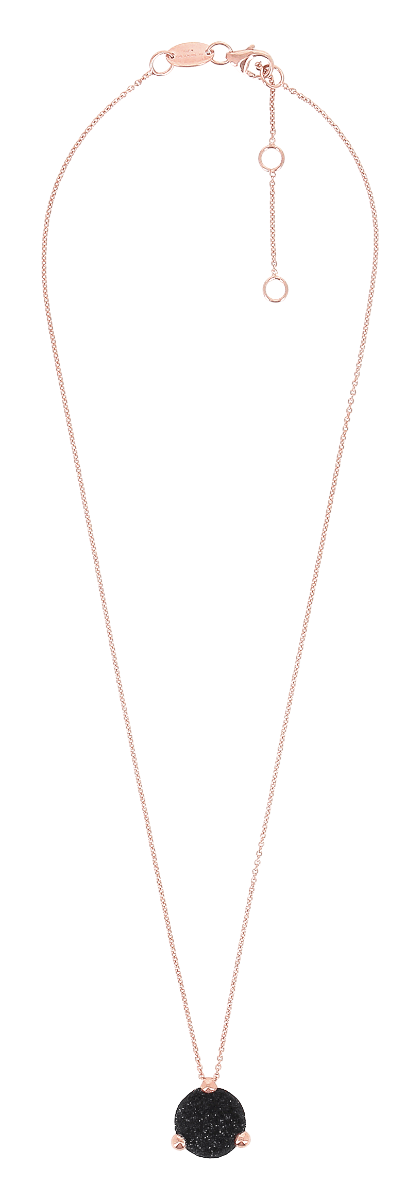 Pesavento Halskette Shiny rose Polvere schwarz
