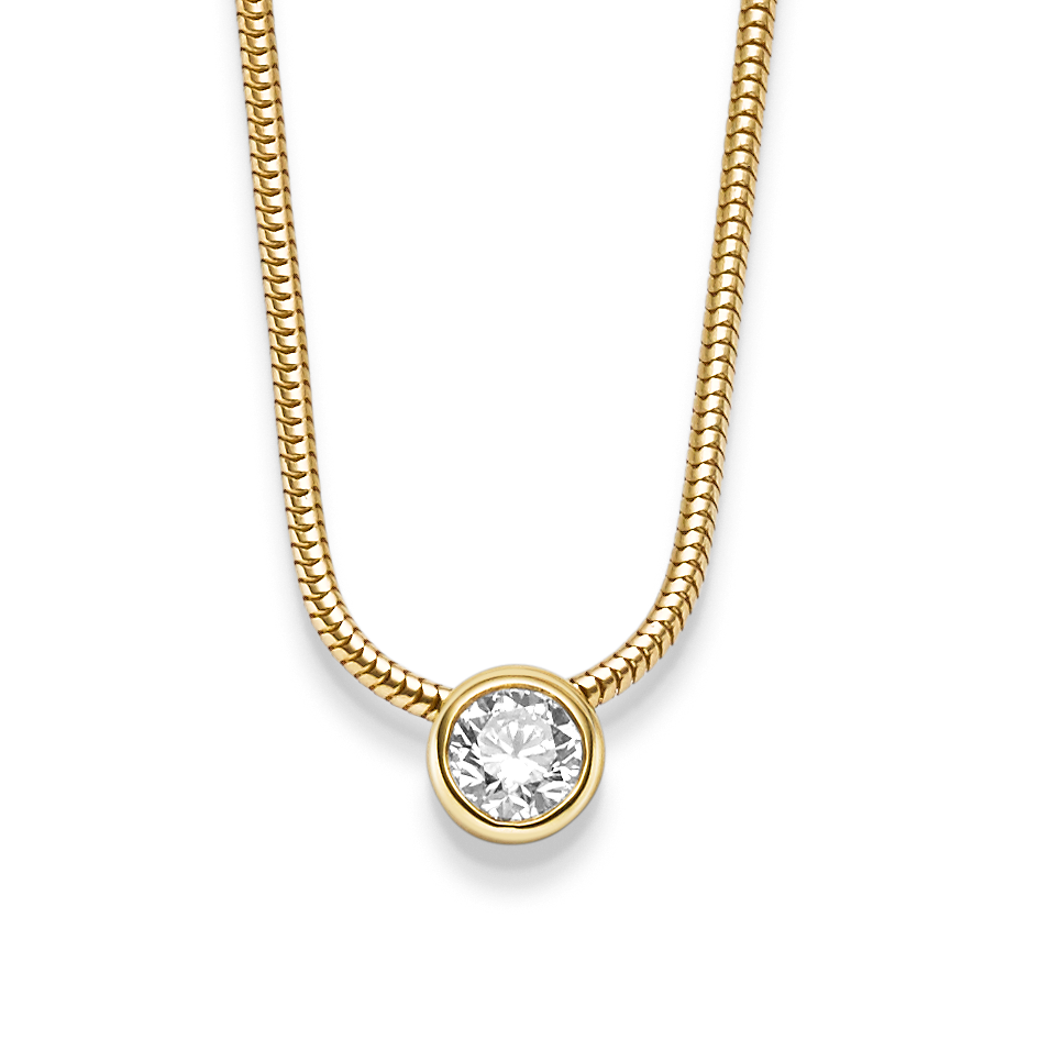 Kette mit Brillantanhänger