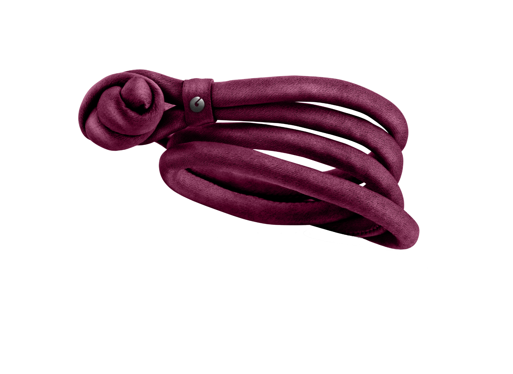 Ole Lynggaard Design Armband aus Seide in Farbe Weinrot