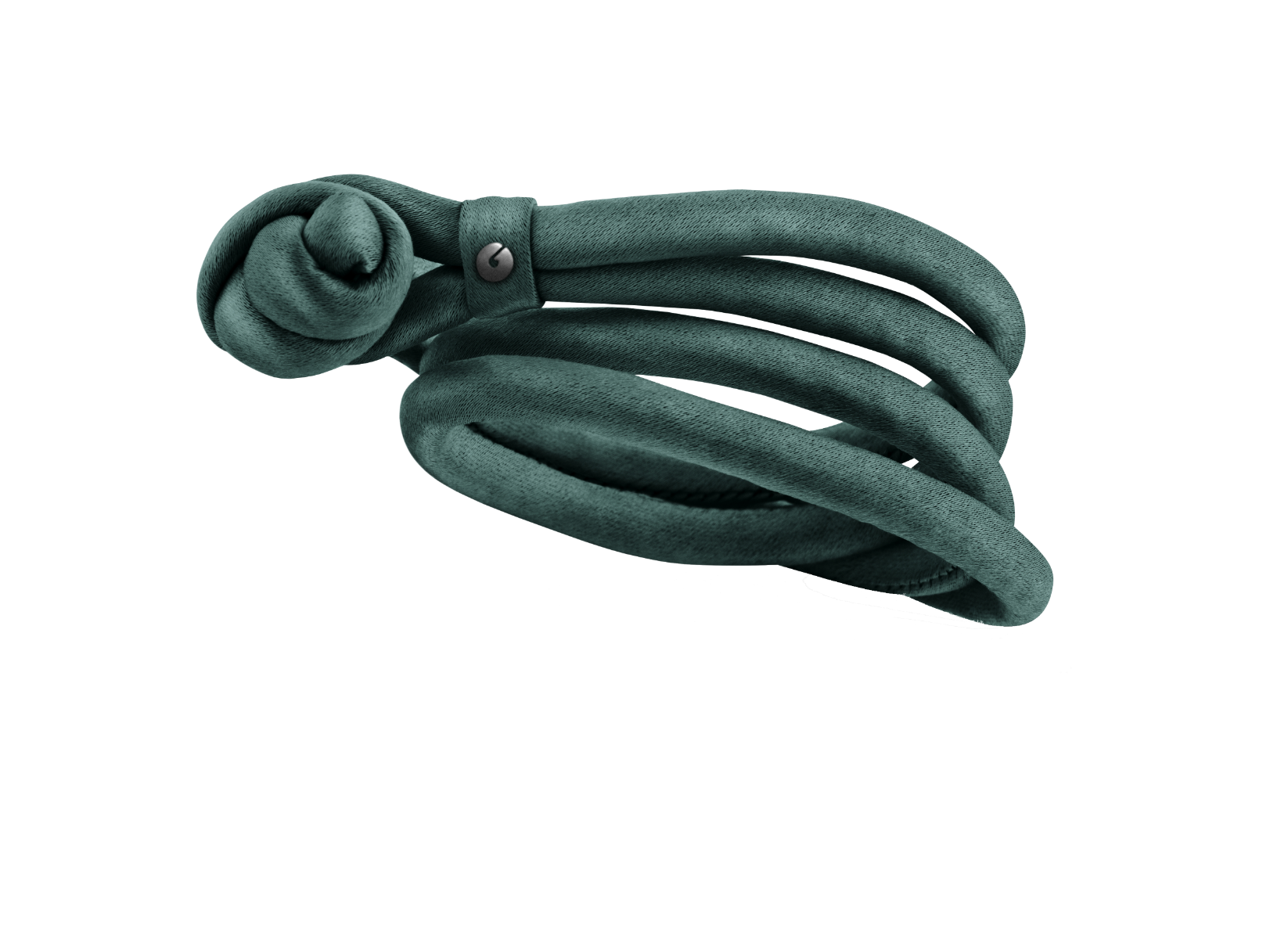 Ole Lynggaard Sweet Drops Armband aus Seide in Farbe Petrol