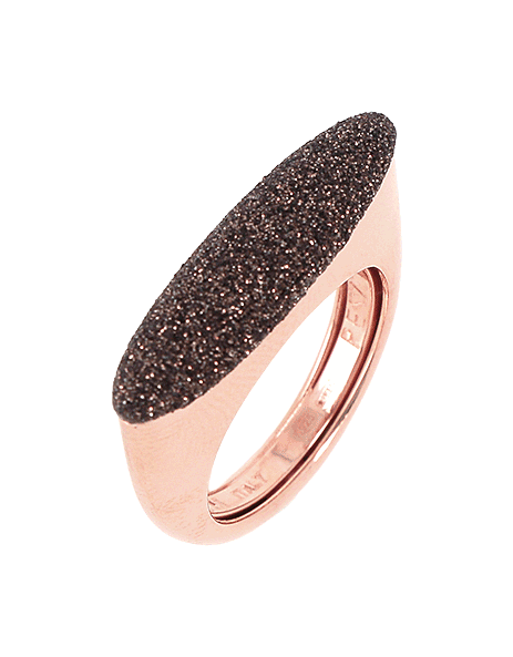 Pesavento Ring Shiny rose Polvere marrone