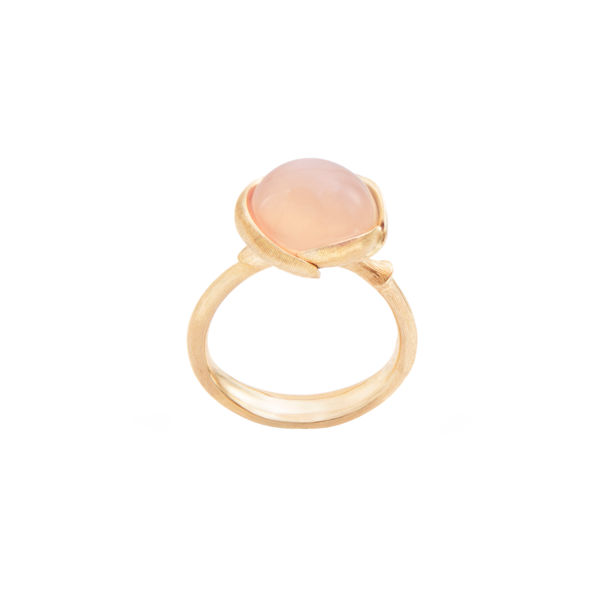 Ole Lynggaard Lotus Ring small mit pinkem Mondstein