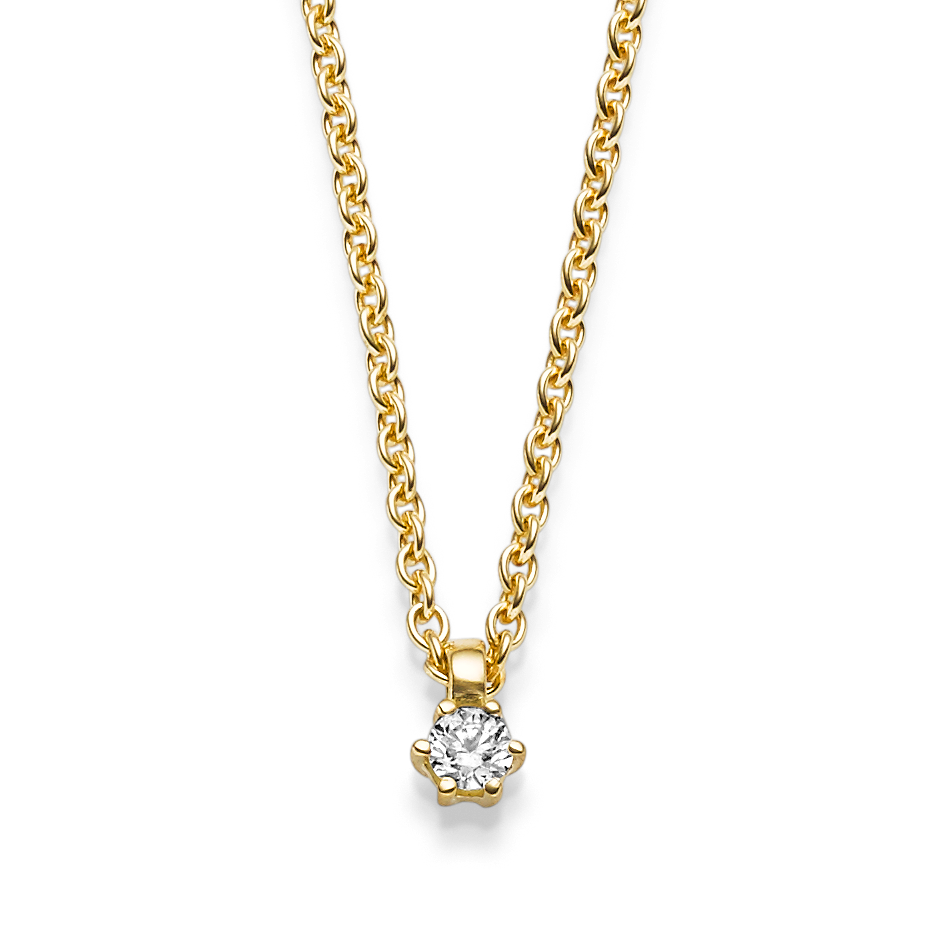 Kette mit Brillantanhänger