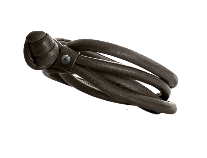 Ole Lynggaard Armband Leder Braun-S