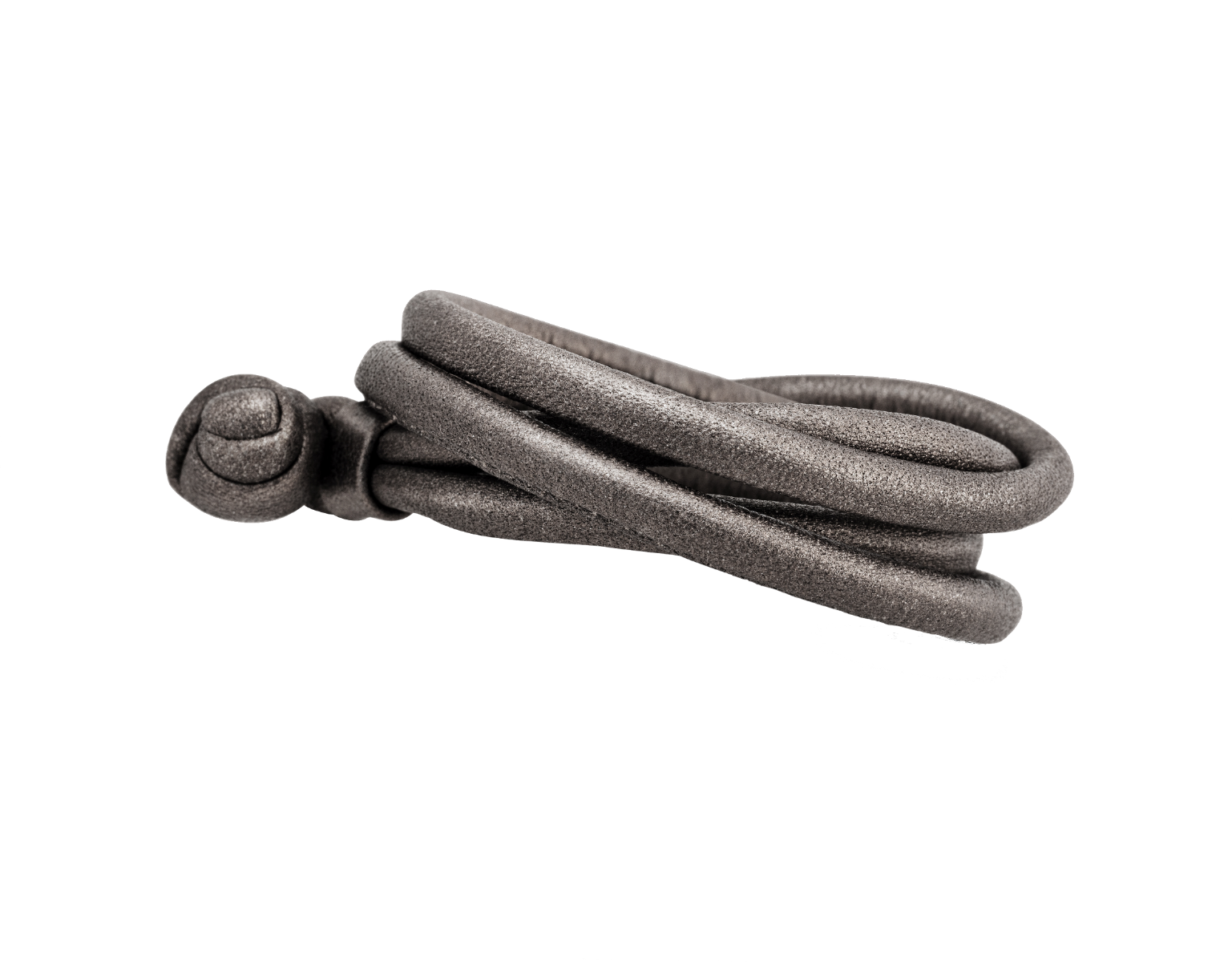 Ole Lynggaard Design Armband aus Leder in Farbe Metallic-M