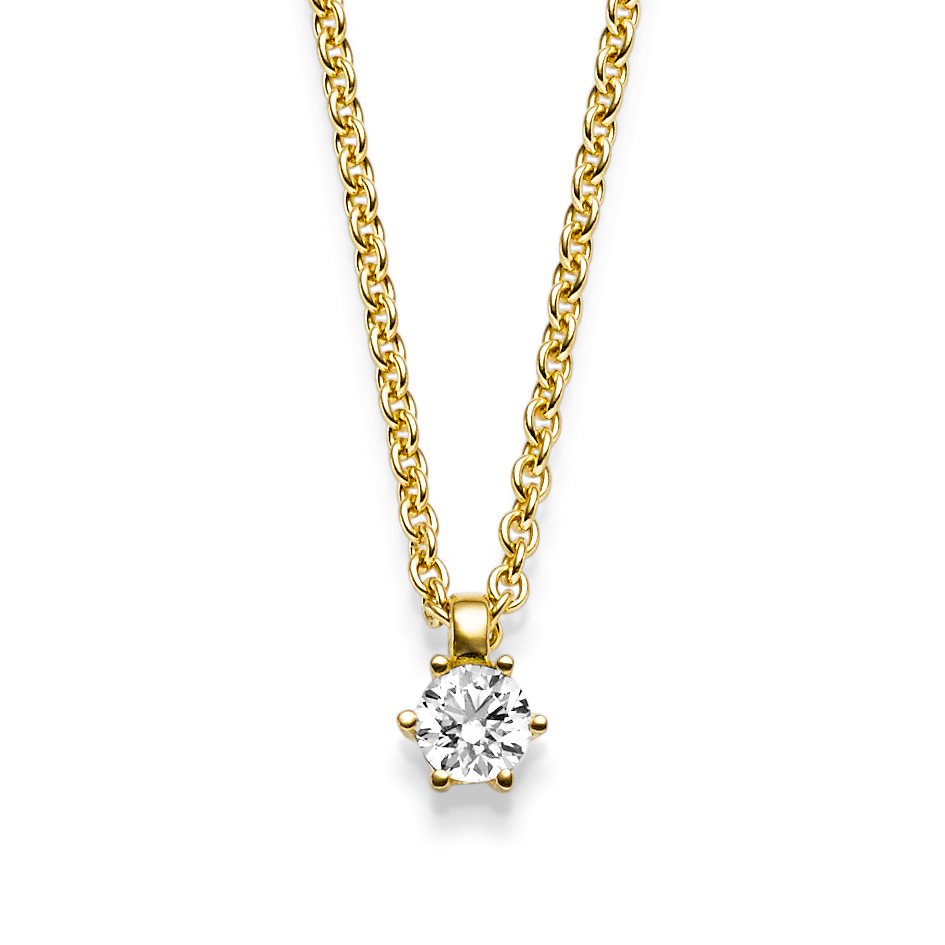 Kette mit Brillantanhänger