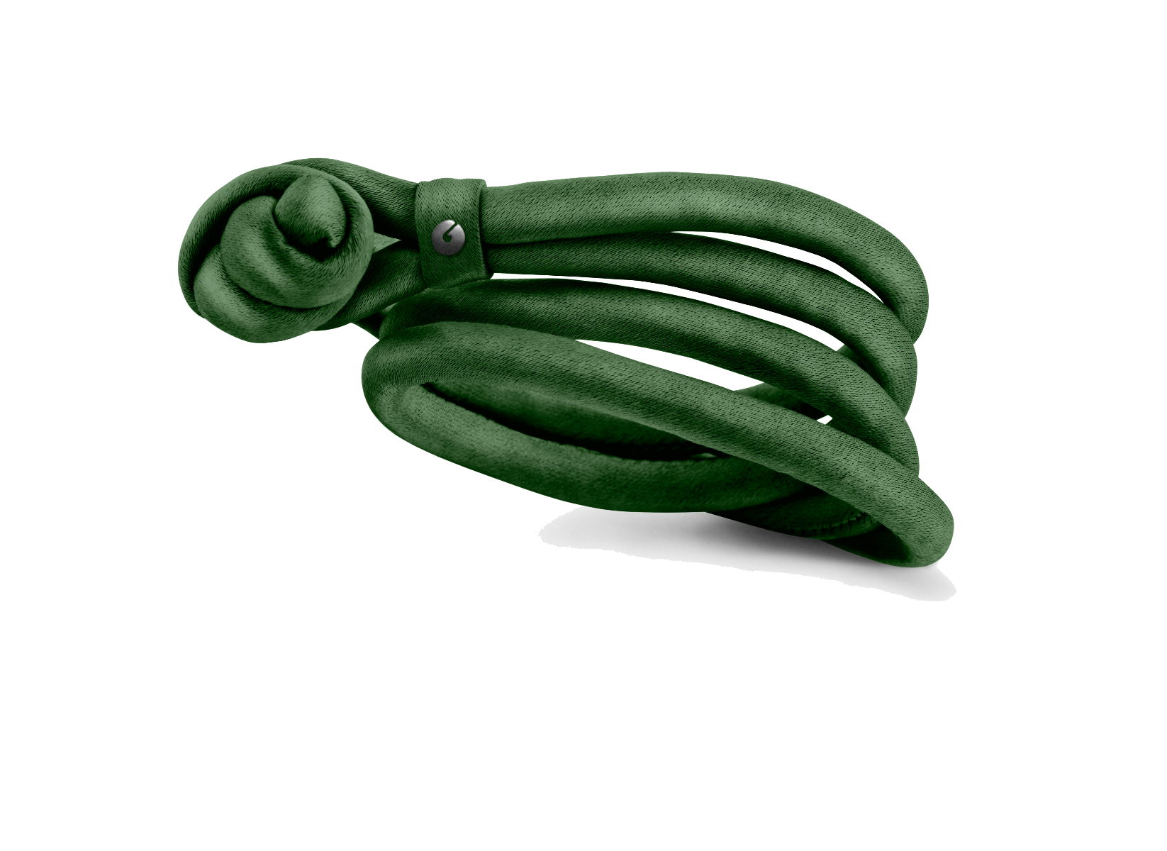 Ole Lynggaard Design Armband aus Seide in Farbe Smaragdgrün