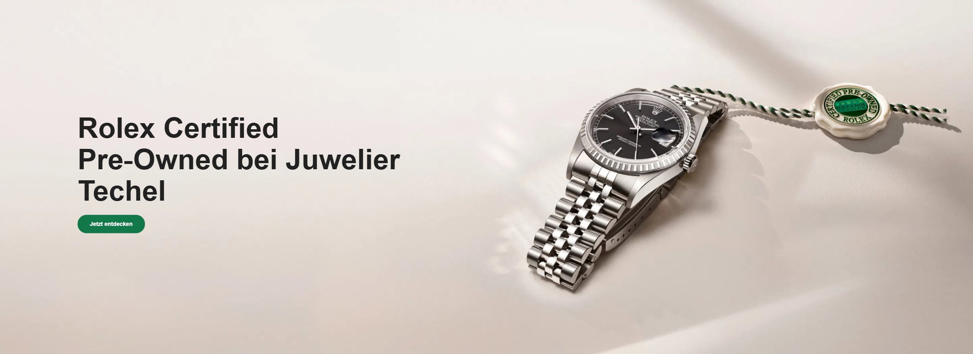 Rolex Certified Pre-Owned bei Juwelier Techel