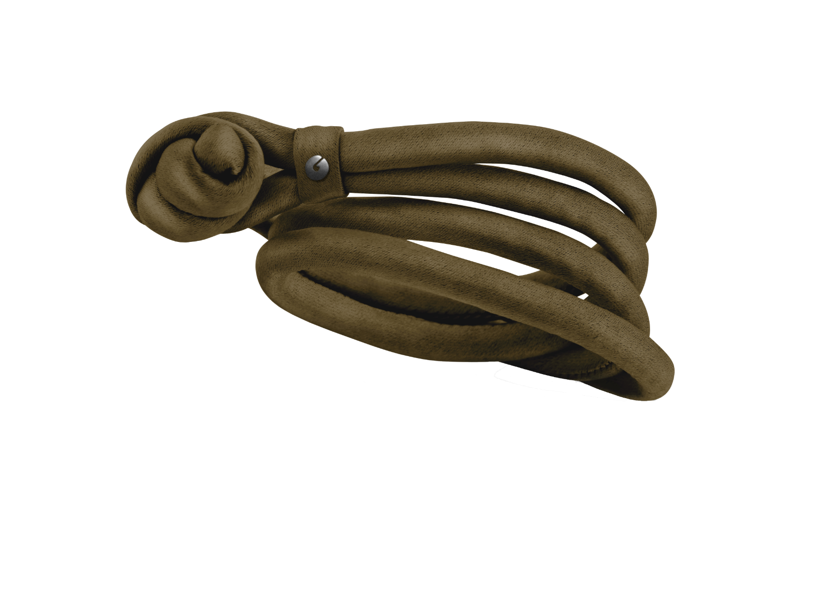 Ole Lynggaard Armband Seide Safaribraun-S