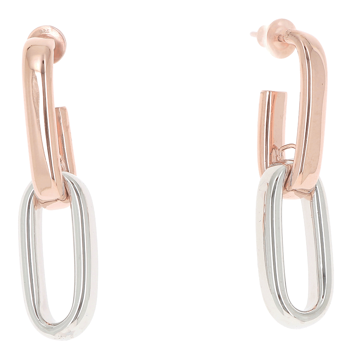 Pesavento Ohrringe Shiny silber rose bicolor